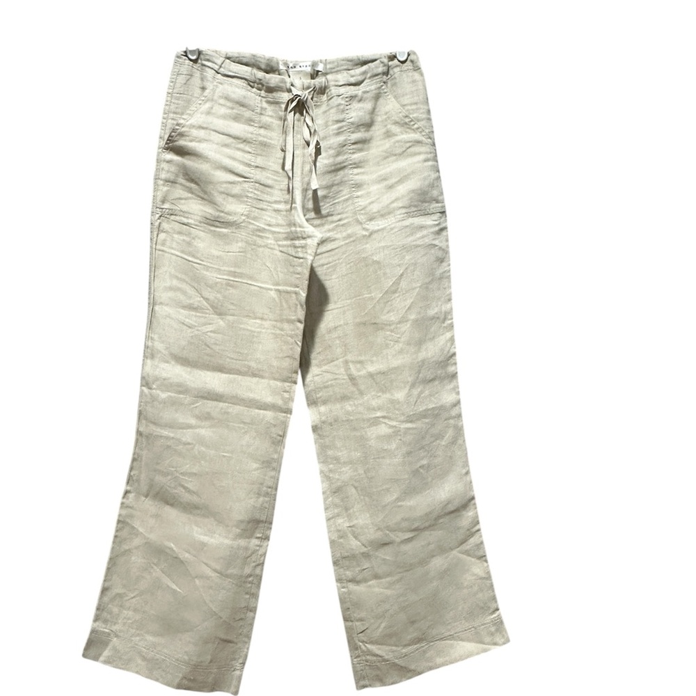 100% Linen Max Studio Women’s Beige Chinos